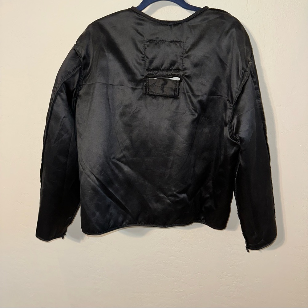 BARNEYS LEATHER. plus size motorcycle leather jacket w/ removable lining - Picture 10 of 10